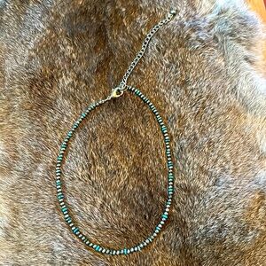 Adjustable Faux Navajo Pearl and Turquoise Necklace